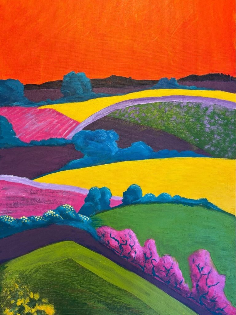 Acryl op paneel 50x60